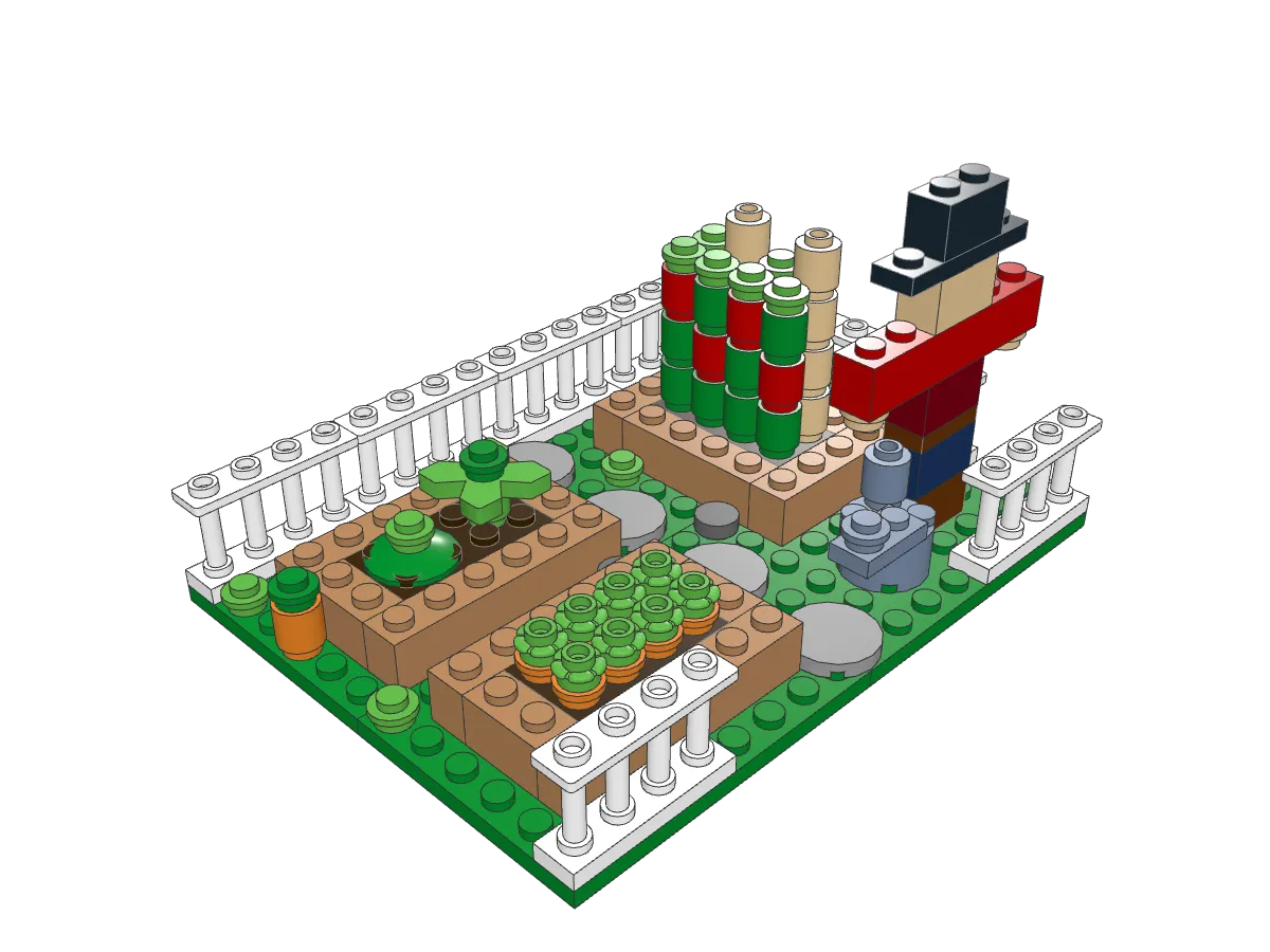 Vegetable Garden assembled model