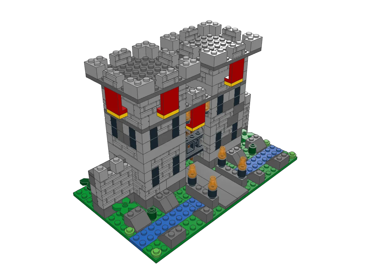 Castle Gatehouse assembled model