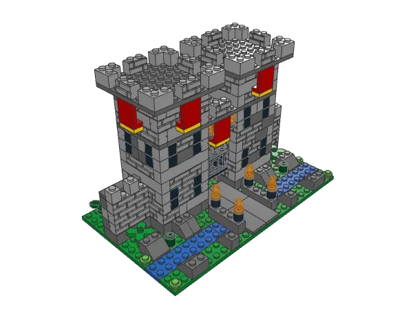 Castle Gatehouse assembled model