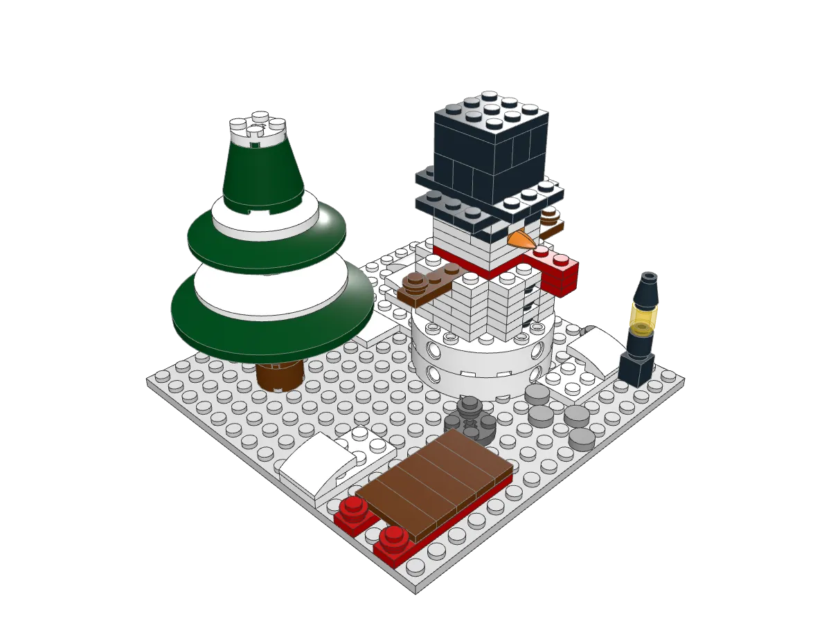 Snowman assembled model