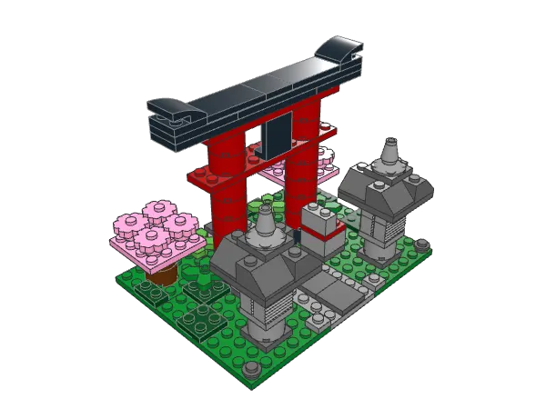 Torii Gate assembled model