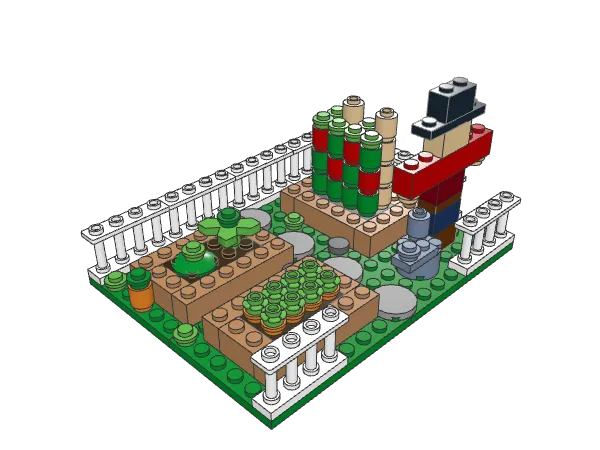 Vegetable Garden assembled model