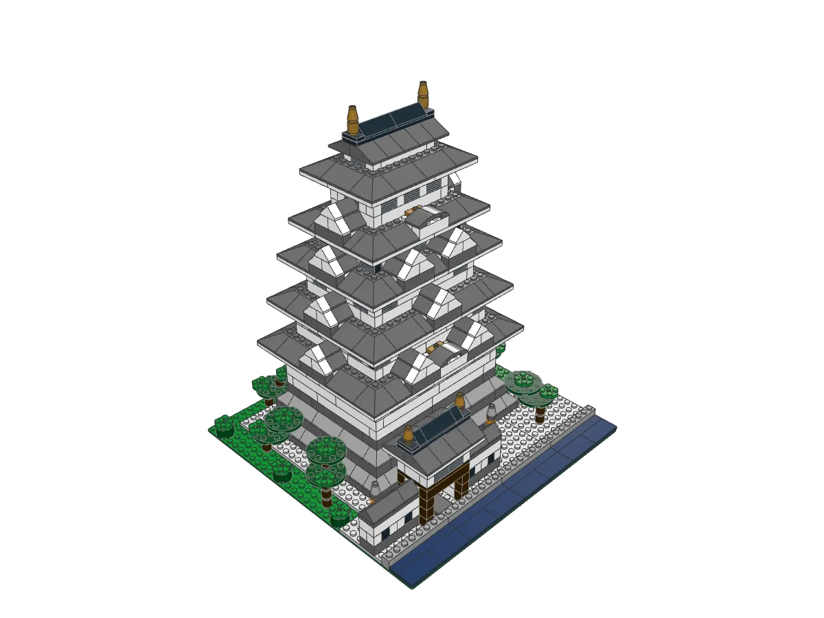 Japanese Castle assembled model