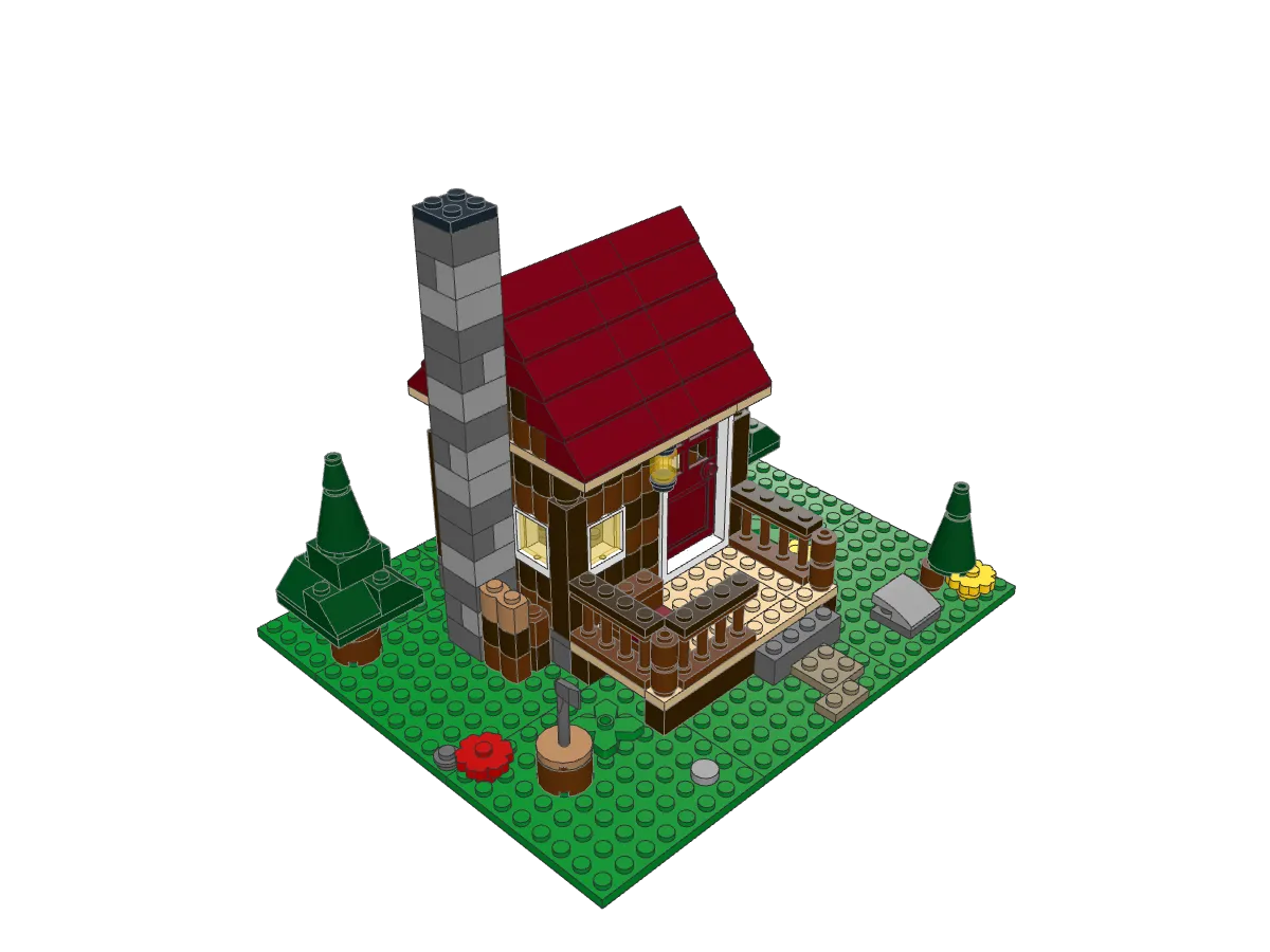 Log Cabin assembled model