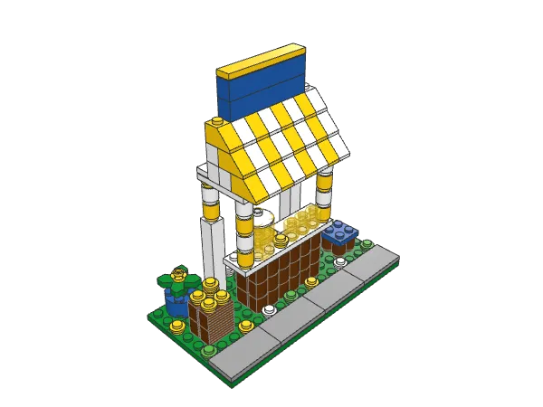 Lemonade Stand assembled model
