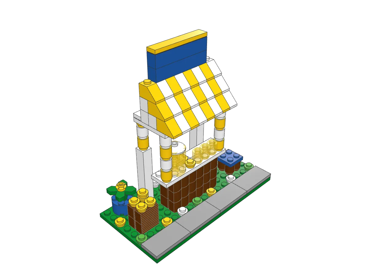 Lemonade Stand assembled model