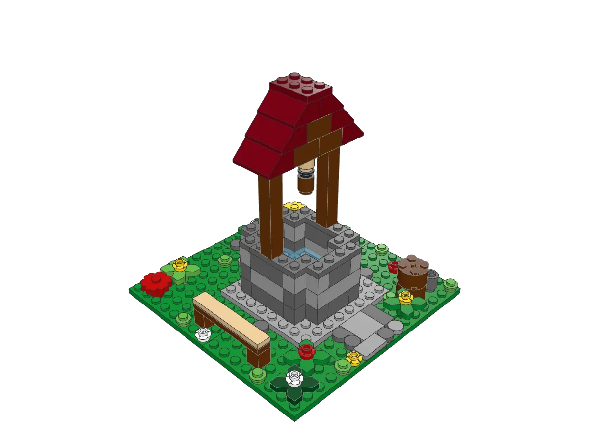 Stone Well assembled model