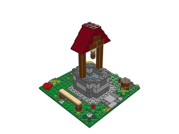 Stone Well assembled model